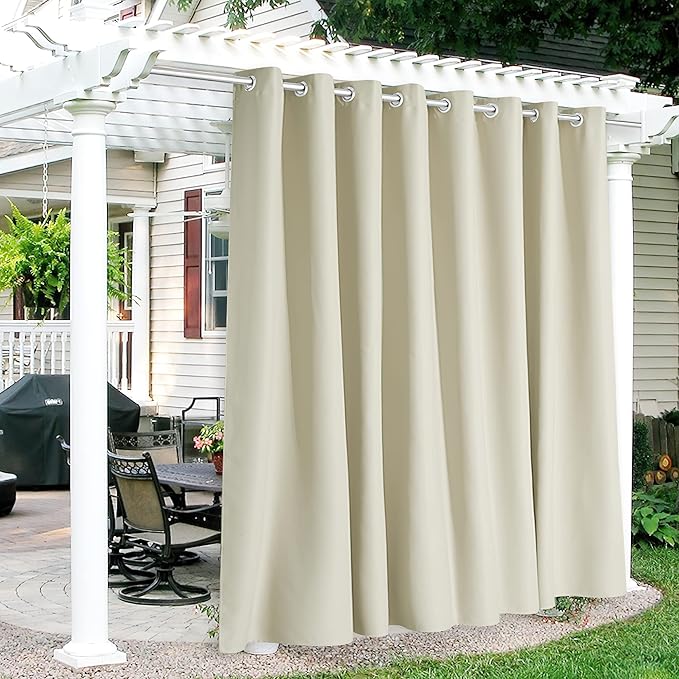 RYB HOME Extra Wide Outdoor Curtains by RYBHOME