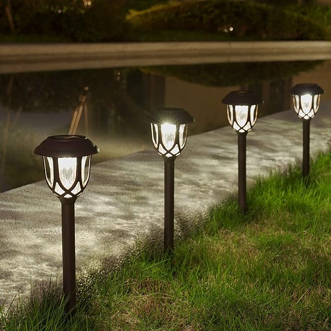 EXCMARK 10 Pack Solar Lights Outdoor Decorative Garden Yard Lights - Image 3
