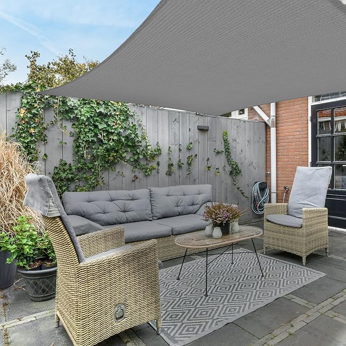 ASTEROUTDOOR Sun Shade Sail Rectangle 16' x 20' UV Block Canopy - Image 8