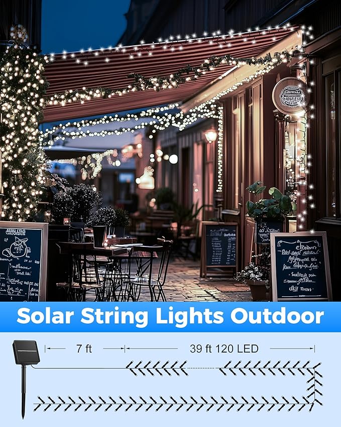 Brightown 2 Pack Solar String Lights - Image 6