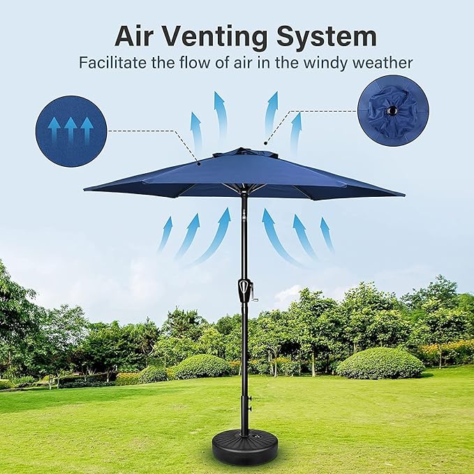 Simple Deluxe 9' Patio Umbrella Outdoor Table Market Yard Umbrella - Image 6