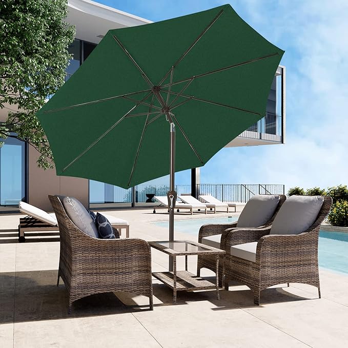 JEAREY 9FT Outdoor Patio Umbrella Outdoor Table Umbrella - Image 6