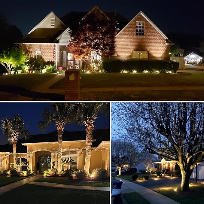 SUNVIE 12W LED Landscape Lights Low Voltage Garden Pathway Lights Super Warm - Image 7