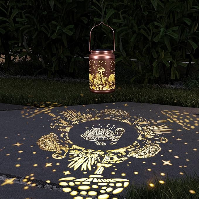 2 Pack Turtles Solar Lanterns Outdoor Waterproof - Image 2