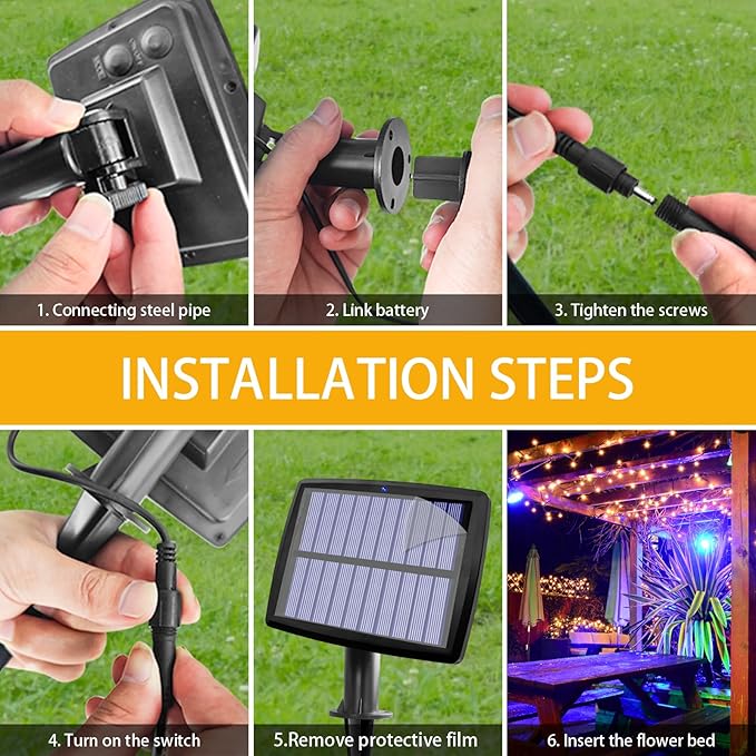 AVEKI Solar Pond Spotlights, 12 LED Solar Underwater Lights - Image 4
