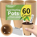 Dalzom® 60Pcs 3.1” Peat Pots by Dalzom