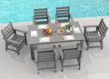 GREENVINES 7-Piece Outdoor Dining Set | HDPE | Patio Table and Chairs Sets by GreenVines