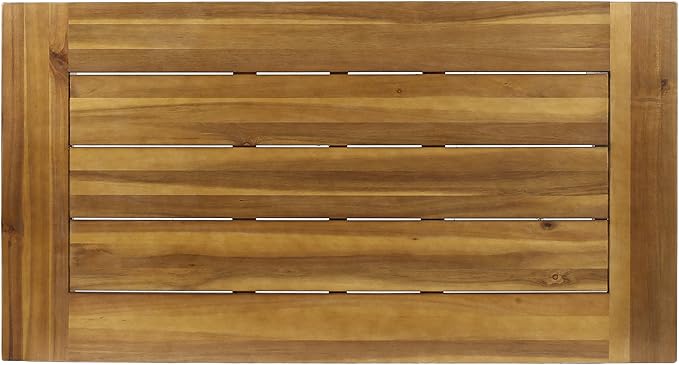 Christopher Knight Home Catriona Outdoor Acacia Wood Coffee Table, Teak Finish - Image 4