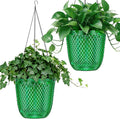 QCQHDU Self Watering Hanging Pots, 2 Pack 7.2 Inch Hanging Planters by QCQHDU