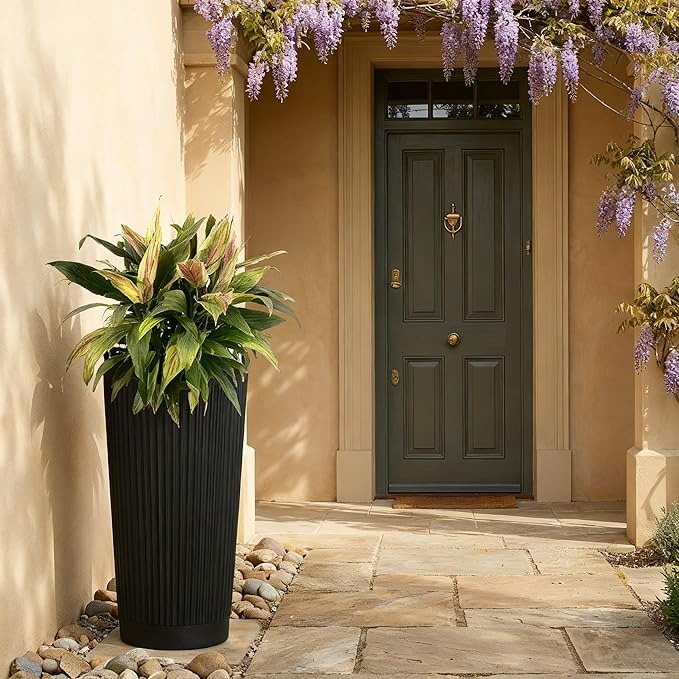 24in Tall Self-Watering Planters Set of 2 - Image 6