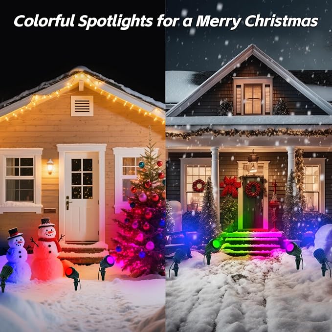 Spotlight Outdoor – 120V Plug-In, 6500K Cool White LED Landscape Lighting - Image 3