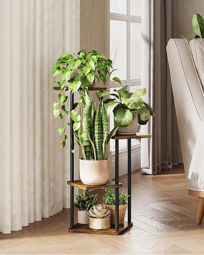 Tall Plant Stand Indoor 4 Tiered Plant Shelf - Image 6