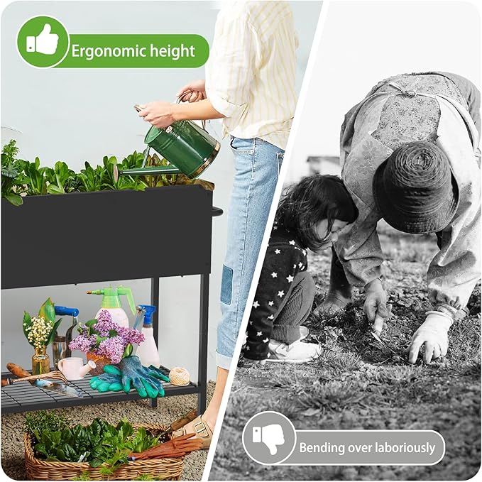 34 × 15 × 31 Inches Raised Garden Bed - Image 5
