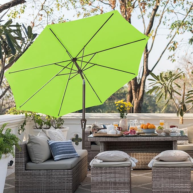 JEAREY 9FT Outdoor Patio Umbrella Outdoor Table Umbrella - Image 4