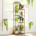 Bamworld Tall Plant Stand Indoor Corner Outdoor Plant Shelf Wood Plant Holder by Bamworld