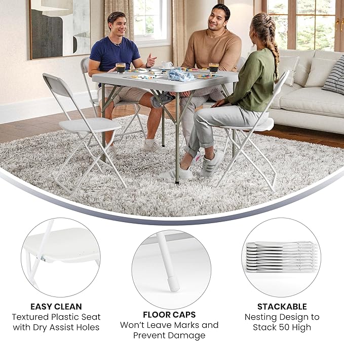 Flash Furniture Hercules Series Plastic Folding Chair - Image 5