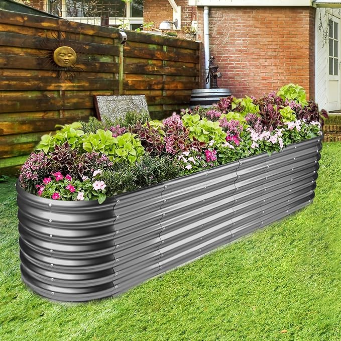 Land Guard 8×2×2ft Galvanized Raised Garden Bed Kit, Raised Garden Boxes Outdoor - Image 5
