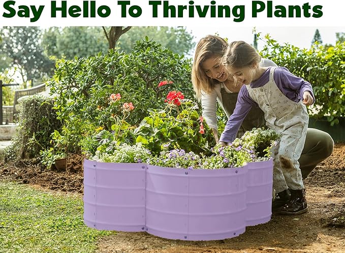 Plant & Plot Galvanized Raised Garden Beds Outdoor // 3×3×1 ft Planter Raised - Image 3