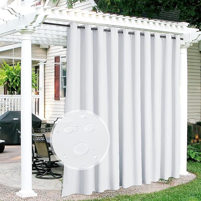RYB HOME Extra Wide Outdoor Curtains by RYBHOME