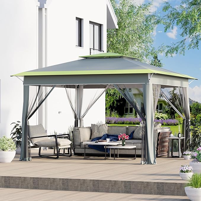 ECOTOUGE 11 FT Pop Up Canopy Tent by ECOTOUGE