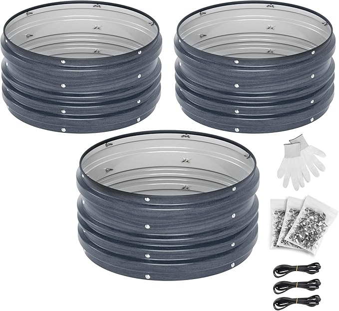 WORKPRO 3Pcs 2x2x1ft Galvanized Raised Garden Bed Set, Rust & Corrosion - Image 8