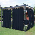 Easy-Going Outdoor Patio Curtains Detachable Tab Top Windproof Weatherproof by Easy-Going