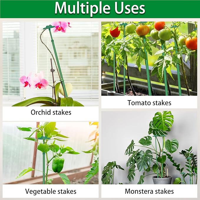 Extendable Plant Stakes, Length Scalable from 17.5IN to 30.1IN Plant Support - Image 6