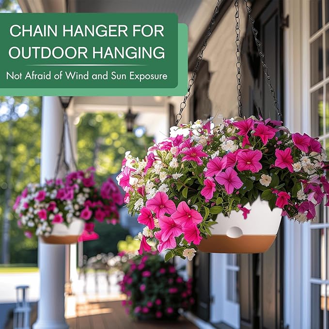 Set of 2-10 Inch Hanging Planters - Image 3
