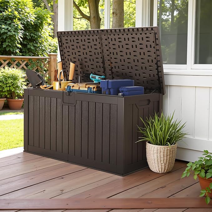 Devoko 240 Gallon Double-Wall Deck Box - Image 5