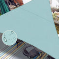 LOVE STORY Waterproof 10' x 10' x 14' Triangle Sky Blue Sun Shade Sail Cannoy by LOVESTORY