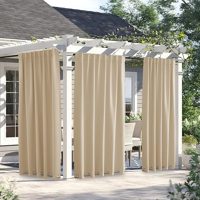 NICETOWN 2 Panels Weighted Blackout Curtains - Image 2