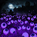 BrizLabs Halloween Eyeball Lights, 2 Pack 12 LED Solar Halloween Lights by BrizLabs