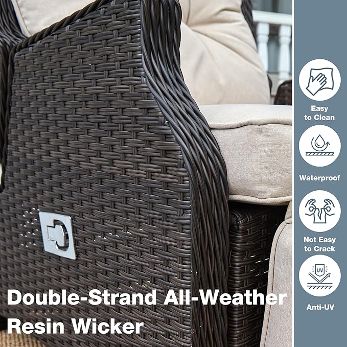 Outdoor Indoor Wicker Recliner - Image 6