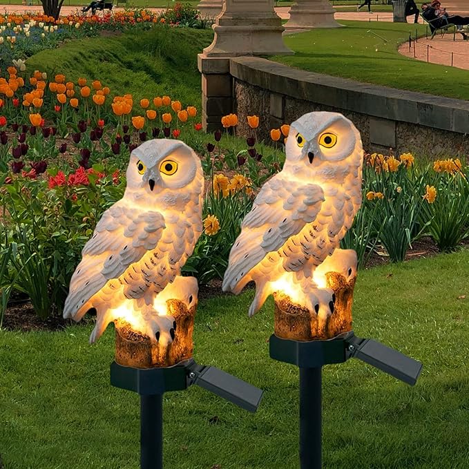 DOUBLE 2 C Solar Garden Light Outdoor, Owl Solar Garden Stake Light, Waterproof - Image 4
