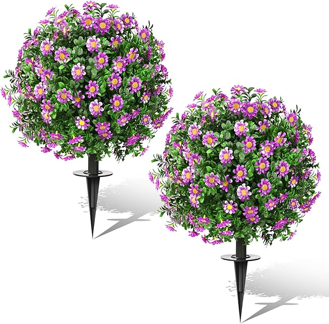 Artificial Topiary Bushes for Outdoors by FAJUNZH