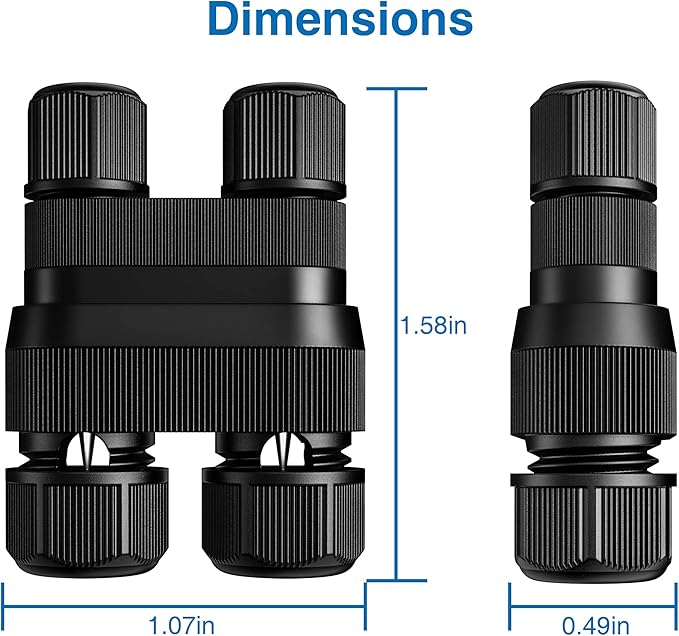 SUNVIE Fastlock2 Low Voltage Wire Connector Landscape Lighting Connectors 12-18 - Image 6