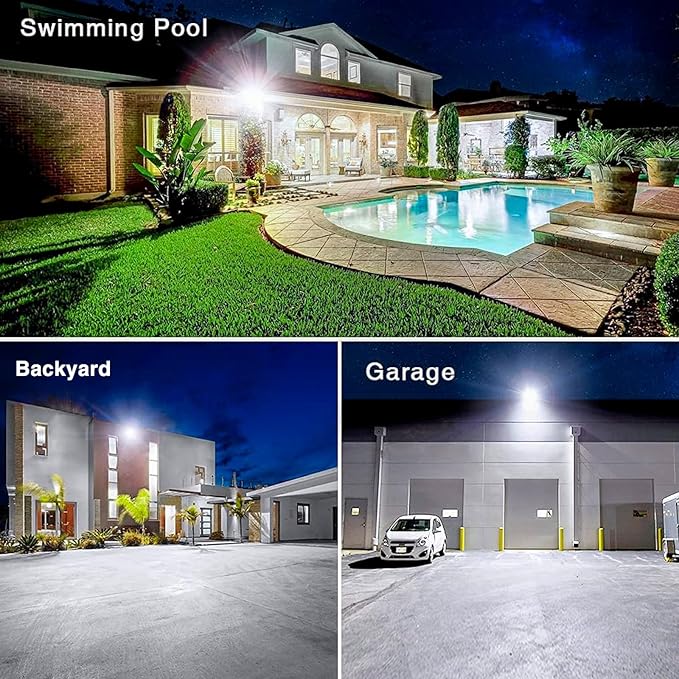 Onforu 120W Flood Lights Outdoor, 12000lm White LED Work Light - Image 8