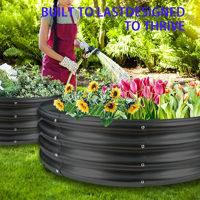Round Galvanized Steel Fire Ring/Fir Pit - Image 6