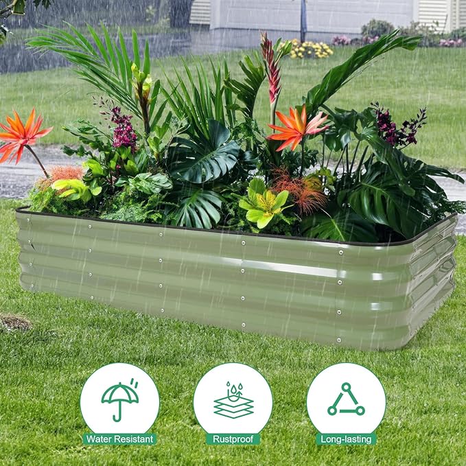 1MORE Raised Garden Bed -5X3X1 Galvanized Planter Box - Image 8