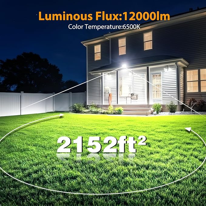 Onforu 120W Flood Lights Outdoor, 12000lm Bright LED Work Light - Image 2