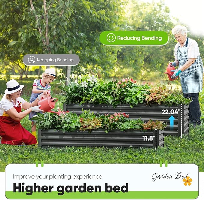 Quictent Raised Garden Bed Galvanized Raised Beds - Image 4