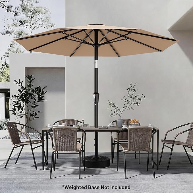 AreShark 9 FT Patio Umbrella for Outdoor, Outdoor Umbrella - Image 6