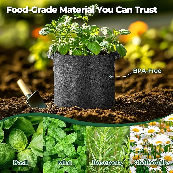 T4U 1 Gallon Grow Bags, Upgrade Grow Bags - Image 3
