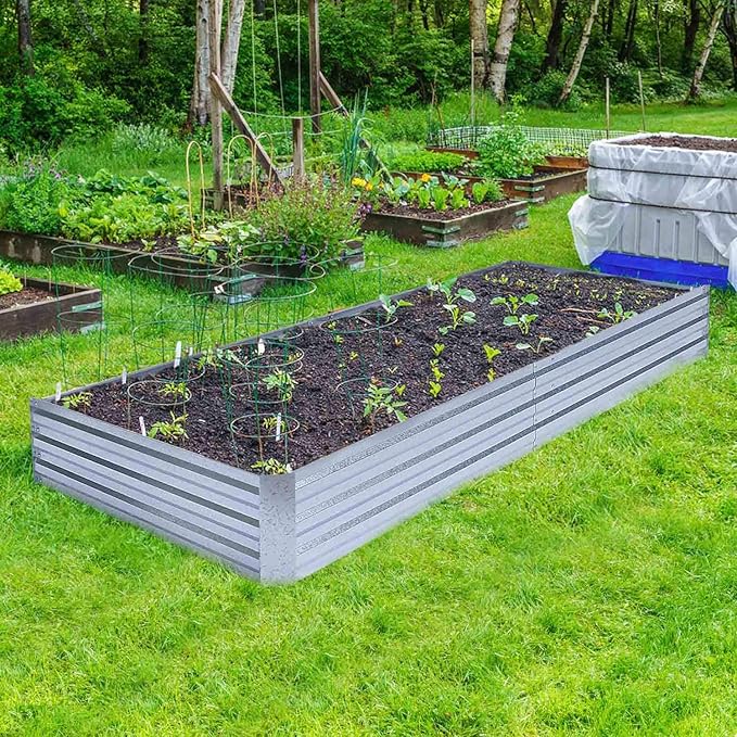 Galvanized Raised Garden Beds for Vegetables Large Metal Planter Box Steel Kit - Image 7