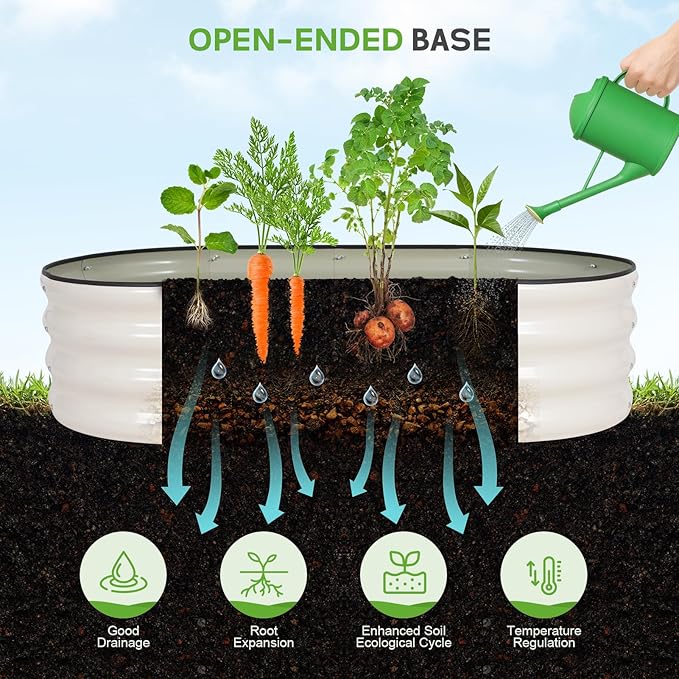 Galvanized Raised Garden Bed Outdoor - Image 5