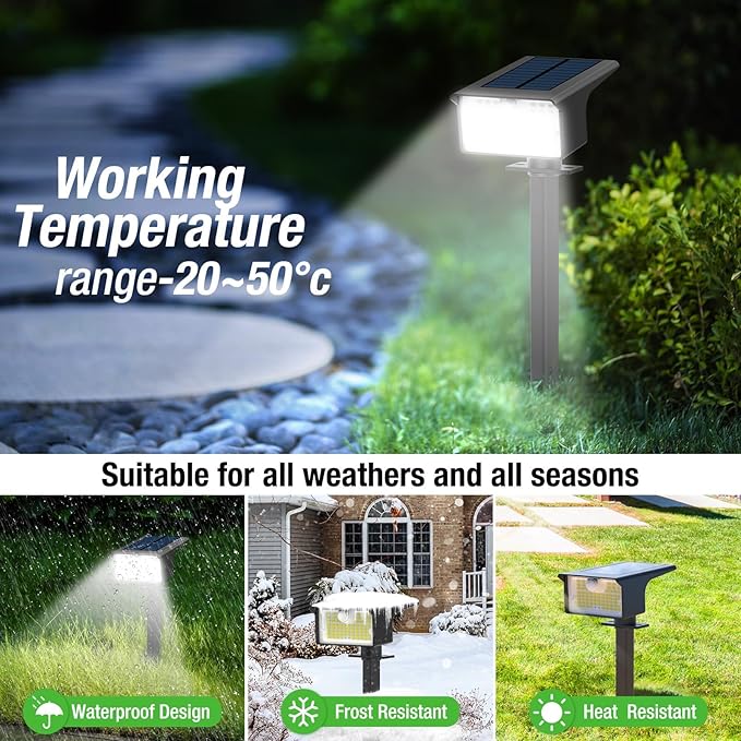 nipify 8 Pack Solar Spot Lights Outdoor - Image 6