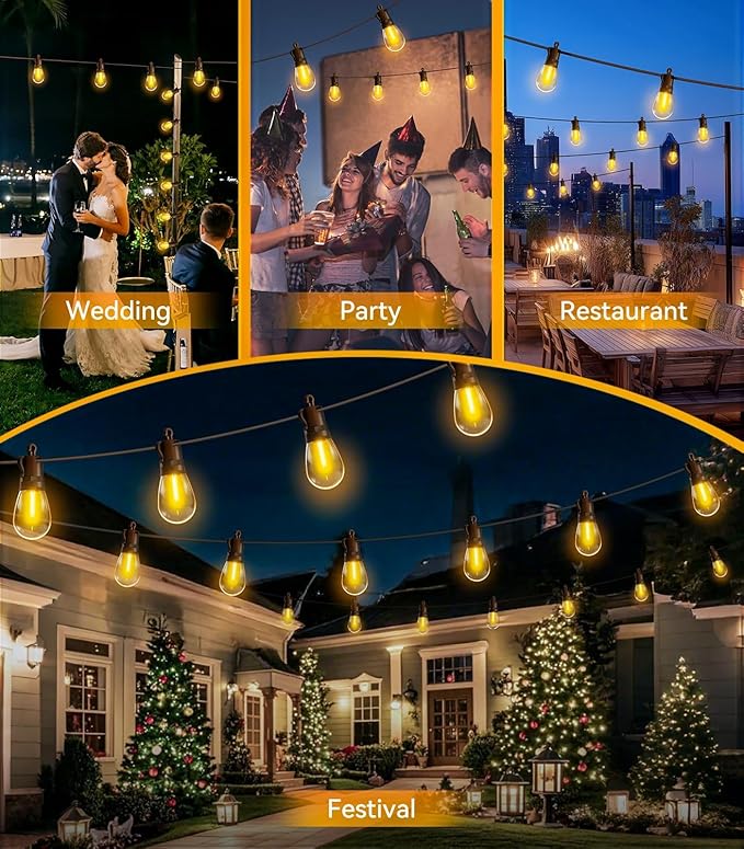 Outdoor String Lights Patio LED - Image 2