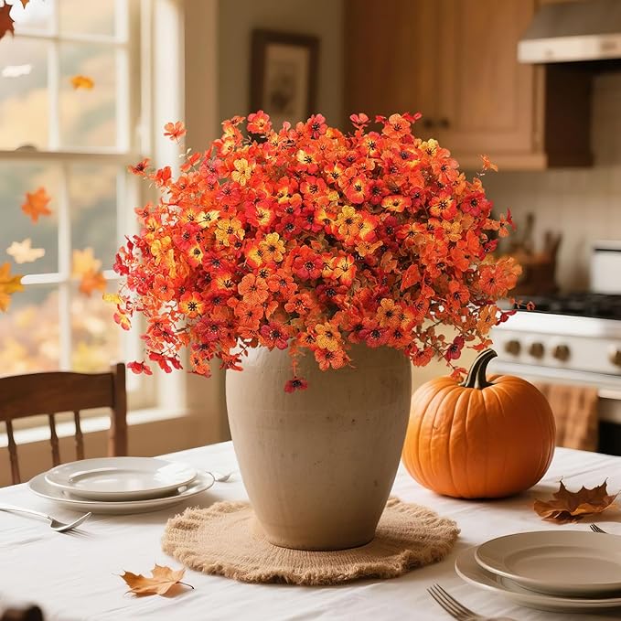 Artificial Fall Flowers for Decoration Fake Flowers Outdoor Artificial Plants - Image 7