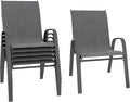 Betterhood Patio Chairs Set of 6, Stackable Outdoor Dining Chairs Set by Betterhood