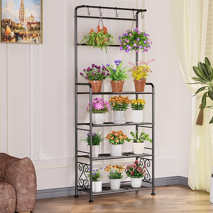 Plant Stand Indoor Outdoor Heavy Duty Metal - Image 6